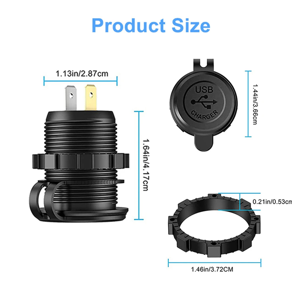 Dual USB Fast Car Charger Socket Plug