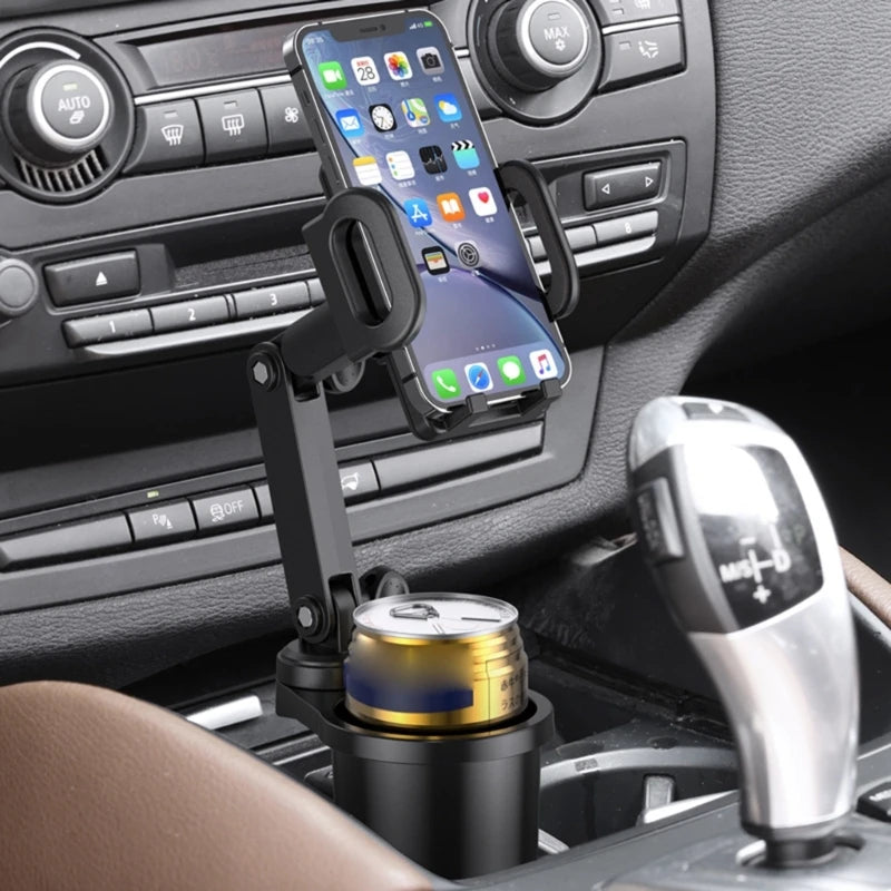 Car Cup Holder Expander Phone Mount 360°